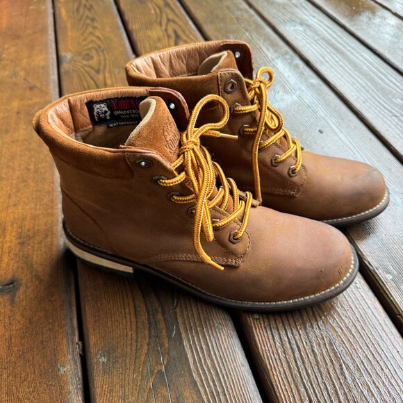 Kodiak Camel Color Waterproof Leather Lace Up Boots in Women's 9 - Picture 6 of 11